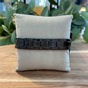 Black Stainless High Polished Link Men’s Bracelet